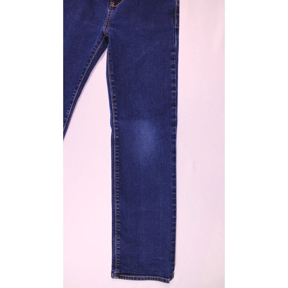 Old‎ Navy Straight Jeans Kids 12 Reg Dark Wash Denim Casual Adjustable Waistband